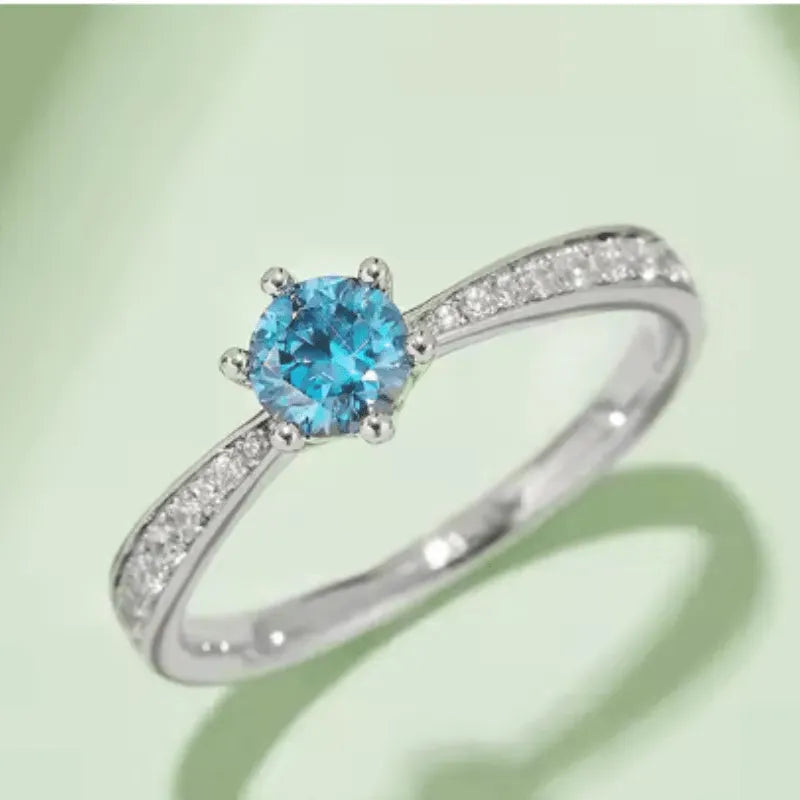 The Valoria – Moissanite Solitaire Ring 0.5CT RING by Chantal Vaulet