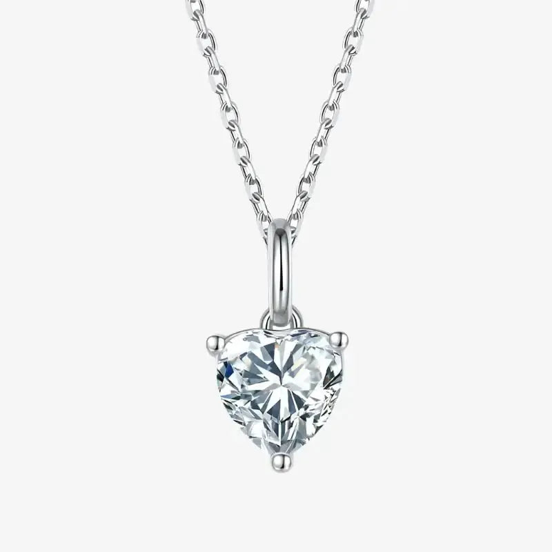 The Velanisse Moissanite Heart Necklace PENDANT by Chantal Vaulet