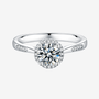 Stunning Velantha Moissanite Halo Ring 💍✨ featuring 1.0CT center stone and dazzling pavé accents. Perfect for engagement or wedding! 🎉