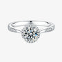 The Velantha Moissanite Halo Ring RING by Chantal Vaulet