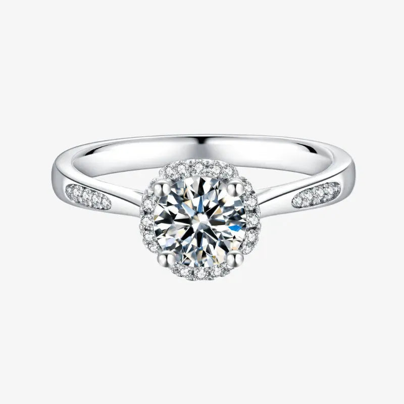 The Velantha Moissanite Halo Ring RING by Chantal Vaulet