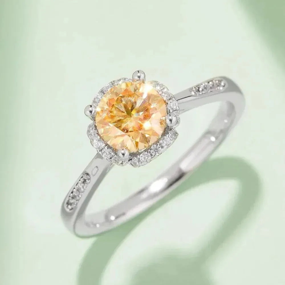The Velantha Moissanite Halo Ring RING by Chantal Vaulet