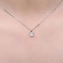 The Velisara Moissanite Princess Necklace PENDANT by Chantal Vaulet