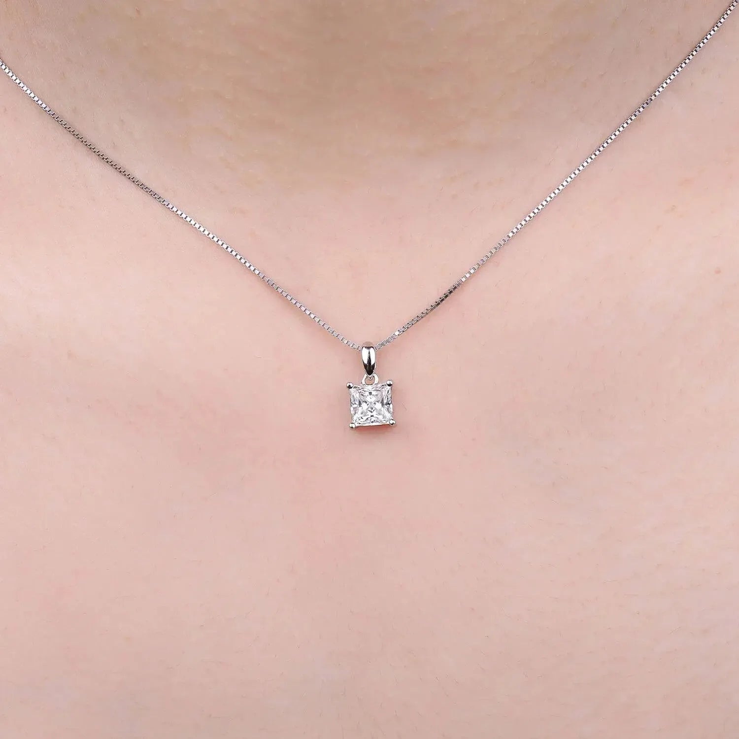 The Velisara Moissanite Princess Necklace PENDANT by Chantal Vaulet