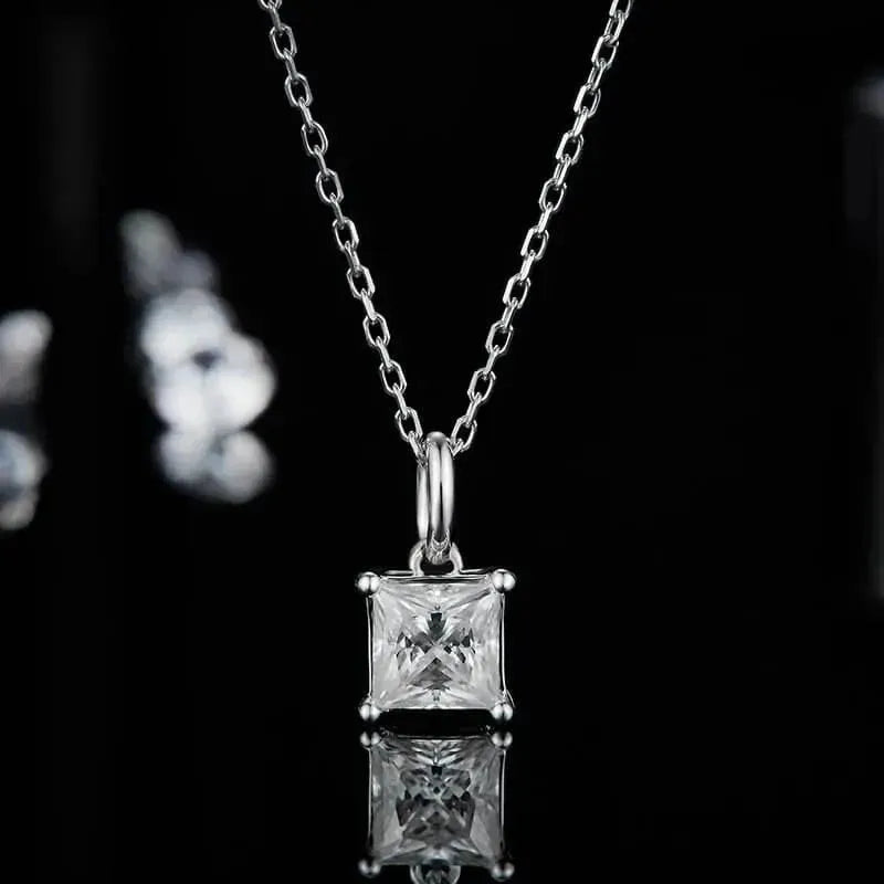 The Velisara Moissanite Princess Necklace PENDANT by Chantal Vaulet