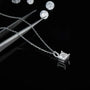 The Velisara Moissanite Princess Necklace PENDANT by Chantal Vaulet