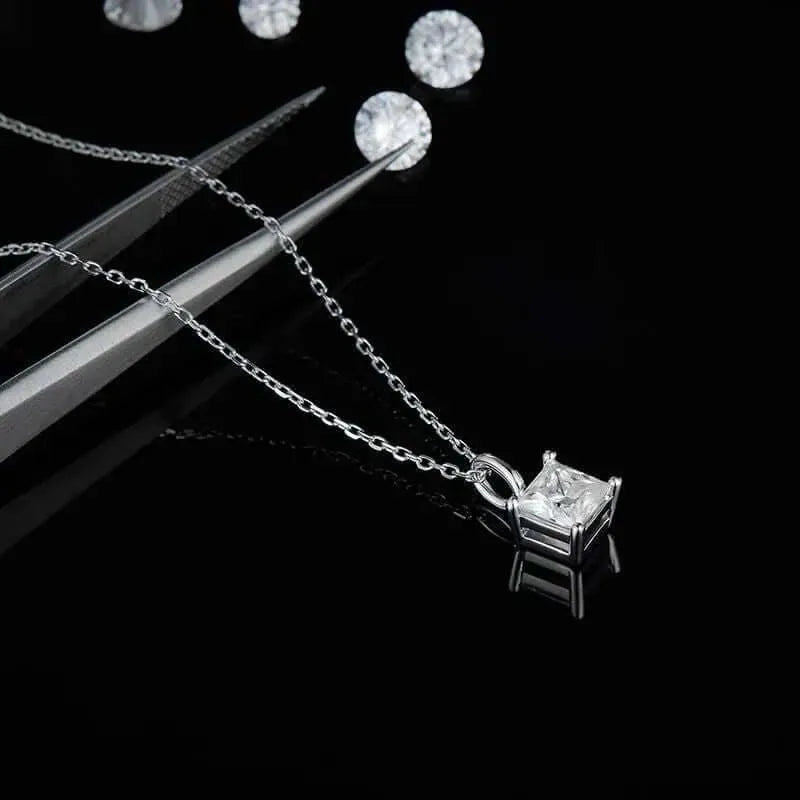 The Velisara Moissanite Princess Necklace PENDANT by Chantal Vaulet