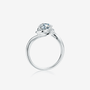 Elegant Velmira 1CT heart-cut Moissanite ring 💍✨, featuring a sleek silver band, perfect for engagement or wedding! #AmazingValue