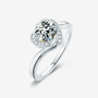 Stunning Velmira 1CT heart-cut Moissanite engagement ring 💍 with zirconia accents, perfect for weddings! ✨ Amazing value!