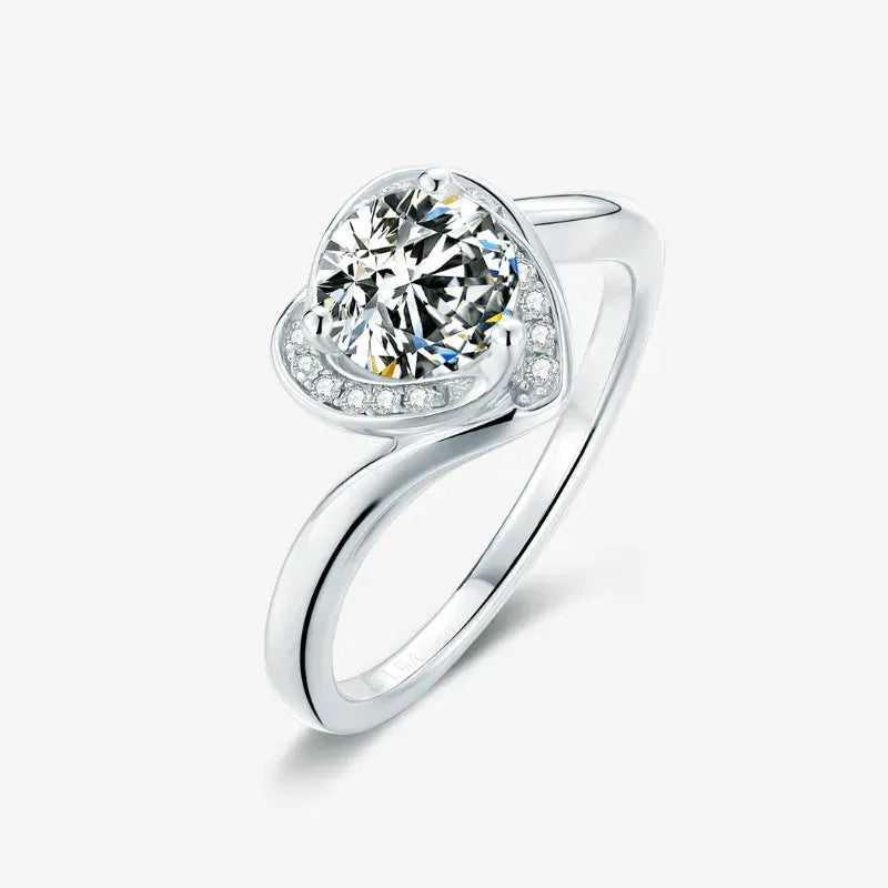 The Velmira 1CT Heart-Cut Moissanite Ring RING by Chantal Vaulet