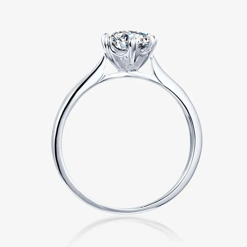The Veradia 0.5CT Round-Cut Moissanite Ring RING by Chantal Vaulet