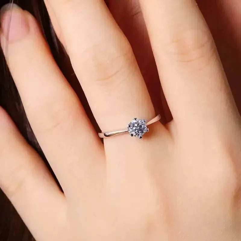 The Veradia 0.5CT Round-Cut Moissanite Ring RING by Chantal Vaulet