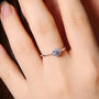 The Veradia 0.5CT Round - Cut Moissanite Ring - RING - Chantal Vaulet