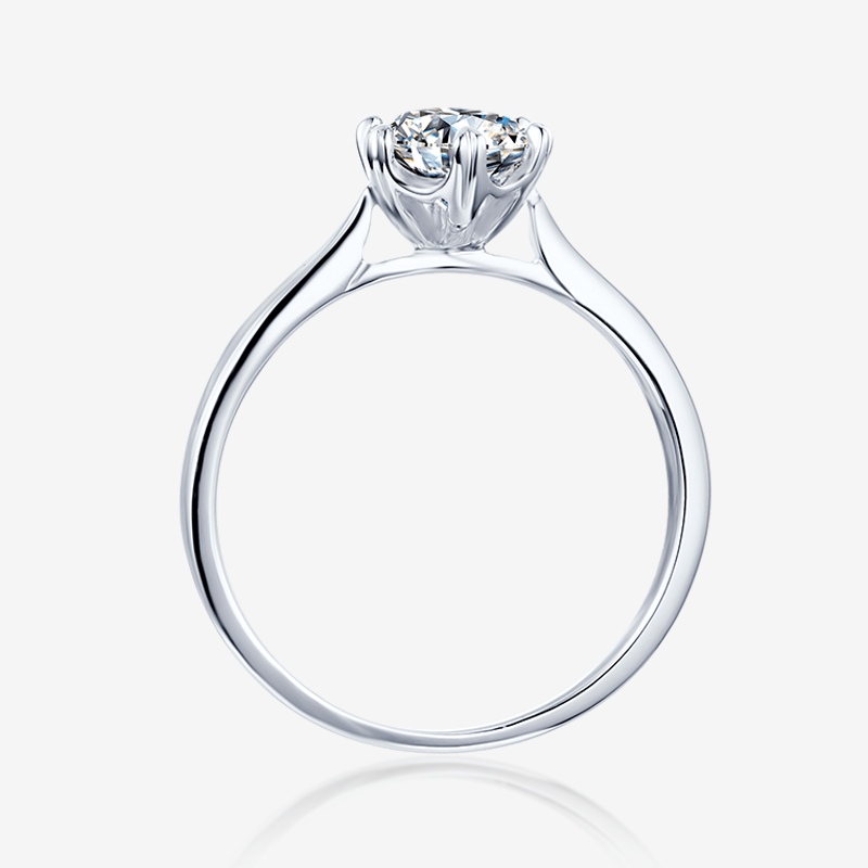 The Veradia 0.5CT round-cut Moissanite ring 💍✨, perfect for engagements and weddings, offers amazing value!