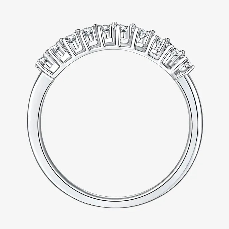 The Vespera – Moissanite Half-Eternity Band 1CT RING by Chantal Vaulet