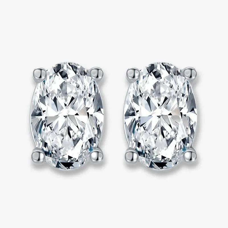 The Vesta Oval Moissanite Earrings EARRINGS by Chantal Vaulet