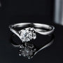 Elegant 0.5CT round-cut Moissanite ring in polished 925 sterling silver 💍✨ Perfect for engagement or wedding at amazing value!