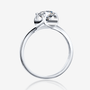 The Virella 0.5CT round-cut Moissanite ring in polished 925 sterling silver, showcasing modern elegance 💍✨ #Moissanite #Engagement #Wedding #Value