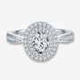 Stunning Vivienne Oval-Cut Moissanite Halo Ring 💍✨, perfect for engagements & weddings. Amazing value!