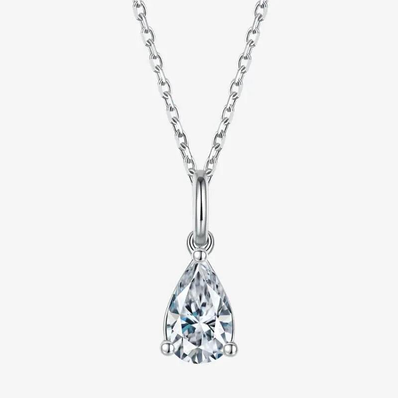 The Vynessa Moissanite Solitaire Necklace PENDANT by Chantal Vaulet