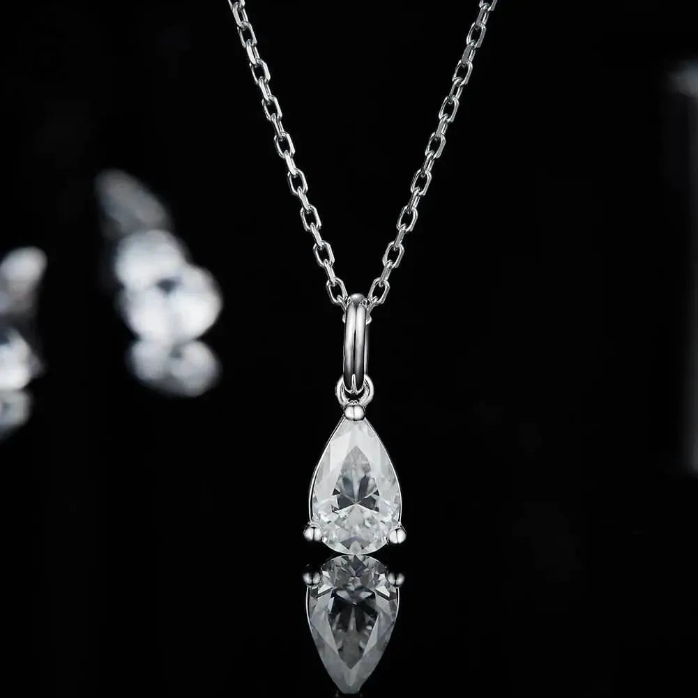 The Vynessa Moissanite Solitaire Necklace PENDANT by Chantal Vaulet