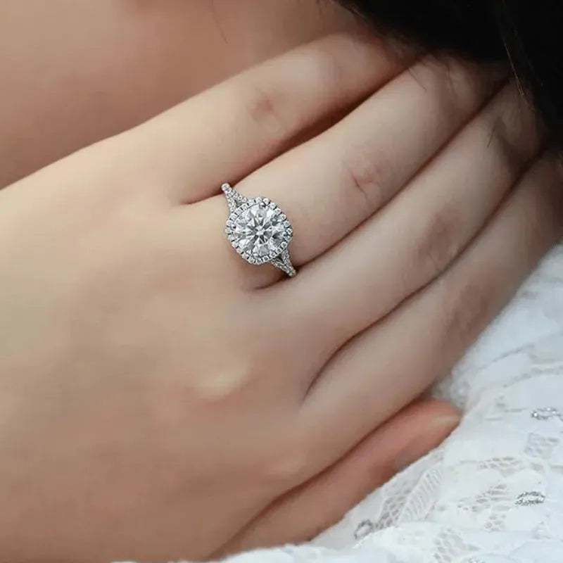 The Zafira Round-Cut Moissanite Ring - 1.5 CT, 2.0CT or 3.0CT RING by Chantal Vaulet