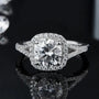 The Zalenka 3CT Round-Cut Moissanite Ring RING by Chantal Vaulet