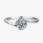The Zarela Round-Cut Moissanite Ring - 0.5CT or 1.0CT RING by Chantal Vaulet