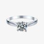The Zarelle 0.5CT Round-Cut Moissanite Ring RING by Chantal Vaulet