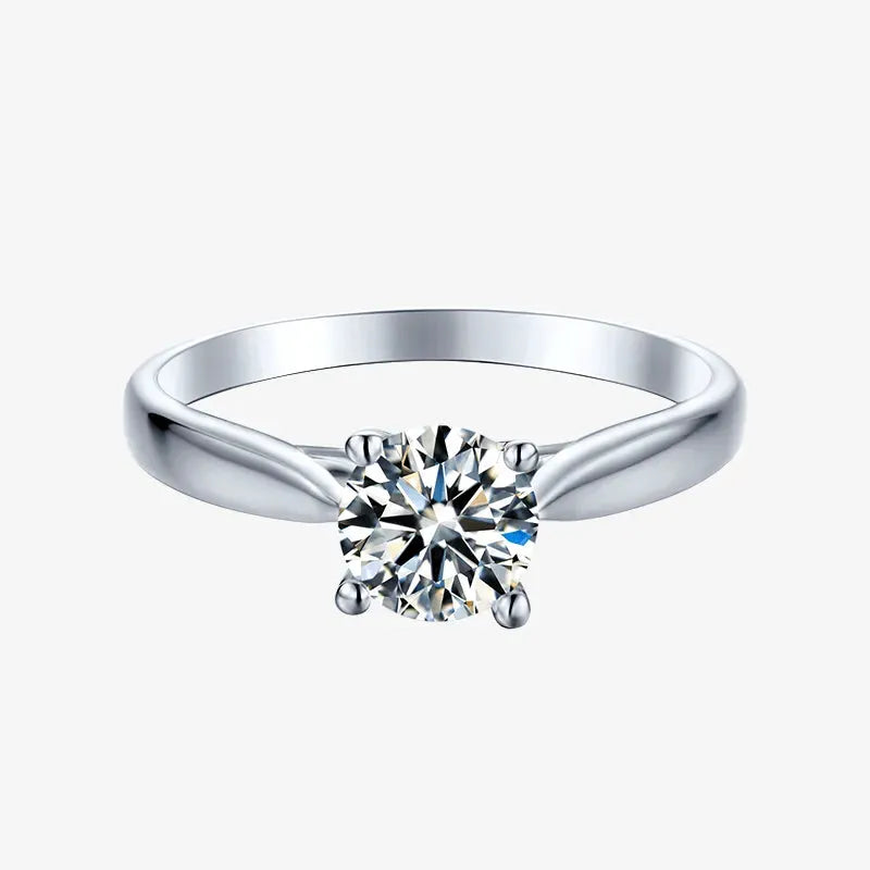 The Zarelle 0.5CT Round-Cut Moissanite Ring RING by Chantal Vaulet