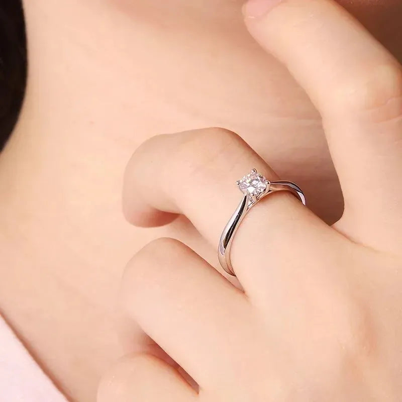 The Zarelle 0.5CT Round-Cut Moissanite Ring RING by Chantal Vaulet