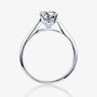 The Zarelle 0.5CT Round-Cut Moissanite Ring RING by Chantal Vaulet