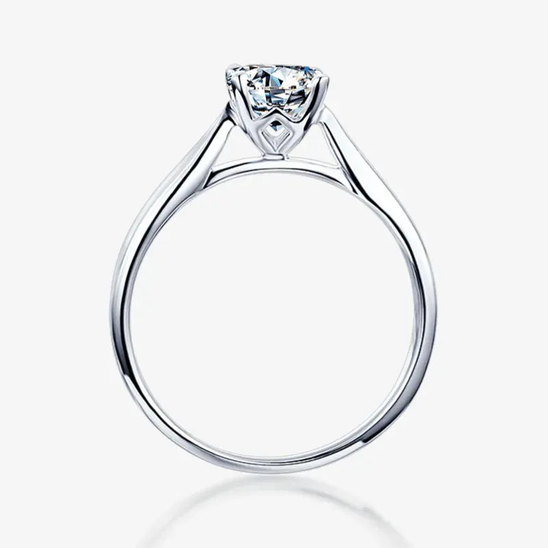 The Zarelle 0.5CT Round-Cut Moissanite Ring RING by Chantal Vaulet