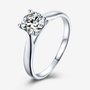 The Zarelle 0.5CT round-cut Moissanite ring 💍, perfect for engagement or wedding, offers amazing value with stunning brilliance!