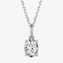 The Zaylora Moissanite Solitaire Necklace PENDANT by Chantal Vaulet