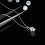 The Zaylora Moissanite Solitaire Necklace PENDANT by Chantal Vaulet