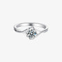 The Zorielle 0.5CT Round-Cut Moissanite Ring RING by Chantal Vaulet
