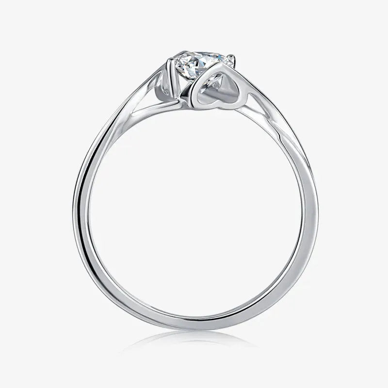 The Zorielle 0.5CT Round-Cut Moissanite Ring RING by Chantal Vaulet