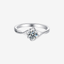 Stunning Zorielle 0.5CT round-cut Moissanite ring 💍✨ perfect for engagement or wedding, amazing value!