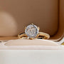 Discover the Étoile d’Or Engagement Ring with stunning 3.3CT moissanite. Brilliant, colorless, and elegant—a perfect symbol of love.